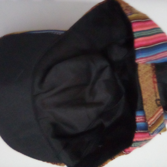 Peruvian Multicolor Striped Men's Hat - Picture 14 of 14